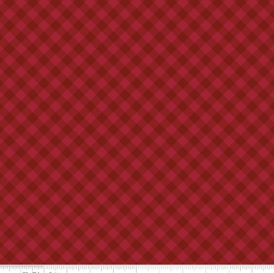 Christmas Time Plaid Red quilting fabric by Riley Blake