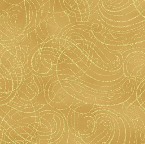 Christmas Wish Gold with gold metallic quilting fabric by Hoffman