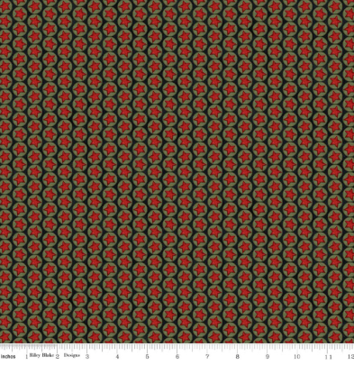 Northern Christmas Stars Black quilting fabric by Riley Blake