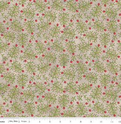 Northern Christmas Whimsical Trees Neutral quilting fabric by Riley Blake