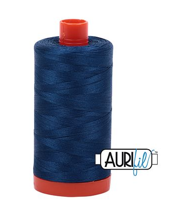 Aurifil 2780 Delft Blue 50wt cotton thread 1300m spool