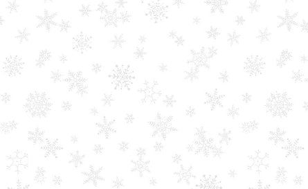 Timeless Treasures Snowflakes White on White quilting fabric