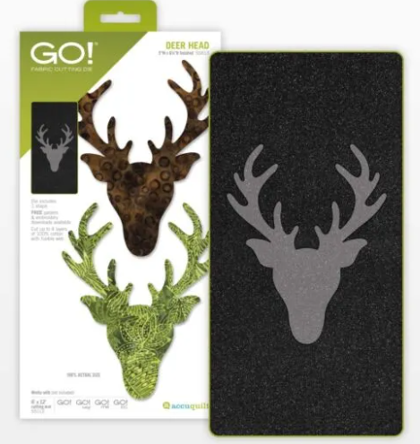 AccuQuilt GO! Deer Head fabric cutting die 55613