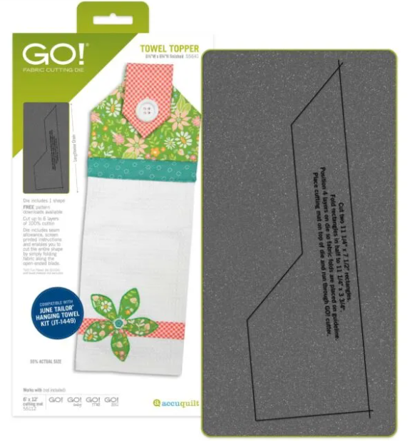 AccuQuilt GO! Towel Topper fabric cutting die 55641