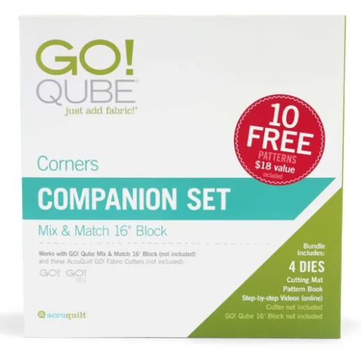 AccuQuilt GO! Qube 16 inch Companion Set Corners die set 55655