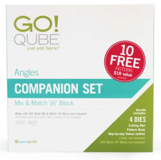 AccuQuilt GO! Qube 16 inch Companion Set Angles die set 55660