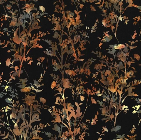 Hoffman Fabrics Vineyard Wildflowers Batik U2475-545 quilting fabric — wildflower batik