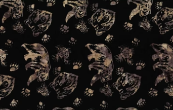Hoffman Fabrics Grizzly Bear Batik Mocha S2345-171 quilting fabric — grizzly bear print in mocha brown