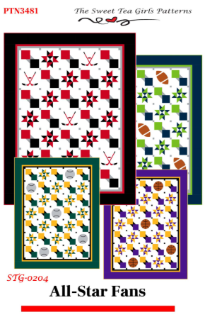 All-Star Fans quilt pattern by The Sweet Tea Girls for Northcott — classic fan-block design
