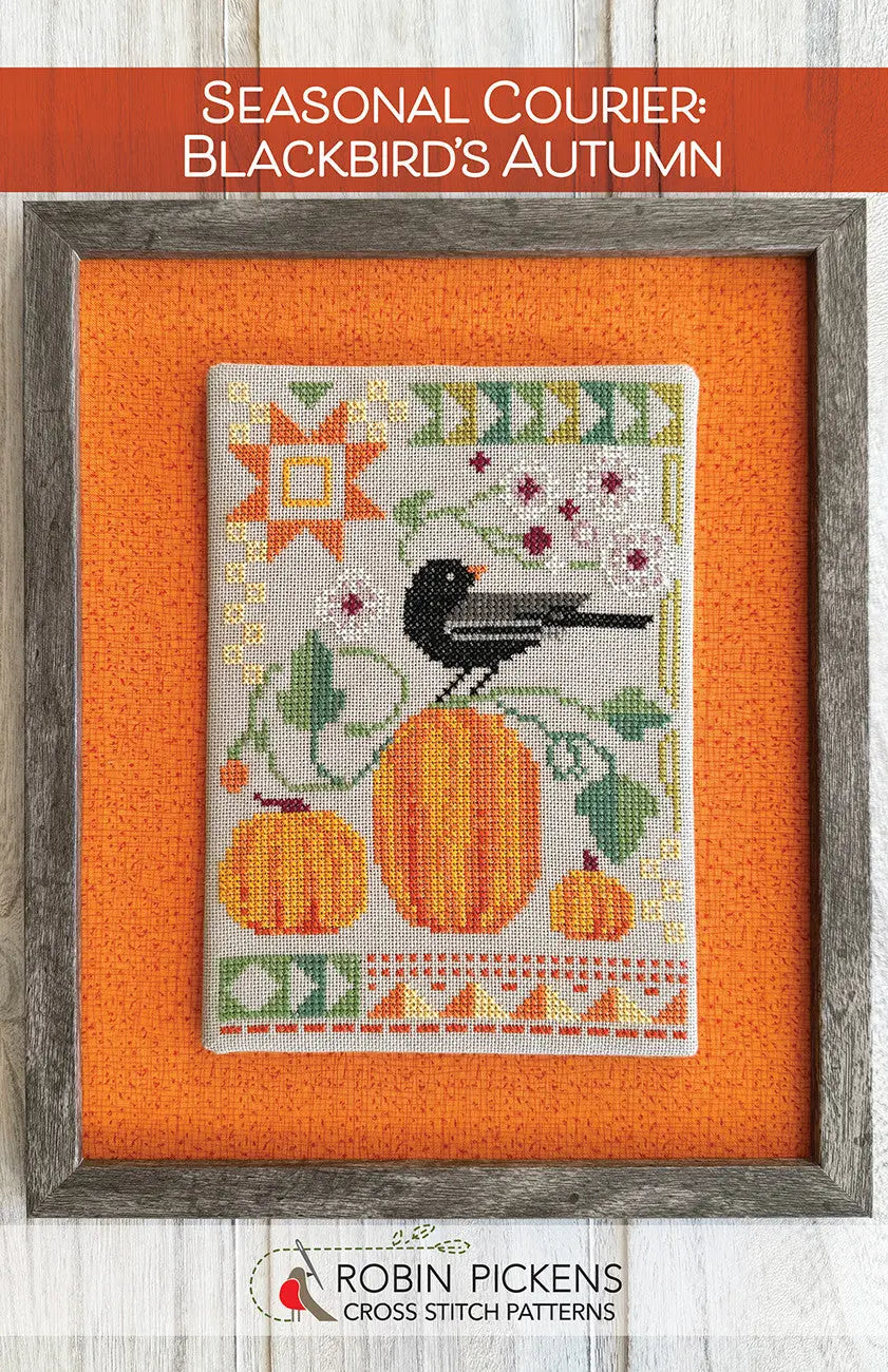 Seasonal Courier: Blackbird's Autumn - Linda's Electric Quilters