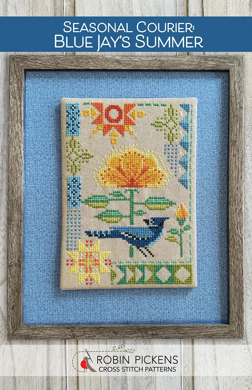 Seasonal Courier: Blue Jay's Summer - Linda's Electric Quilters