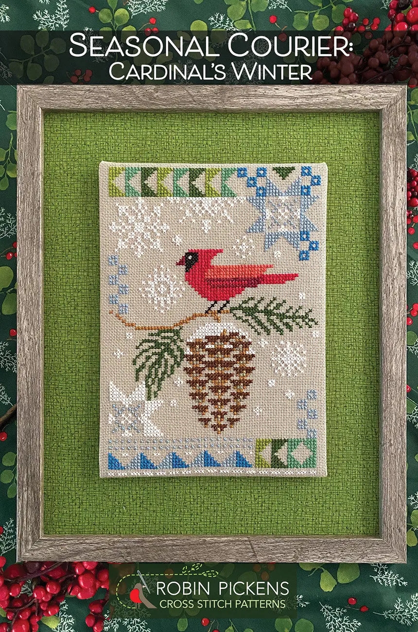 Seasonal Courier: Cardinal’s Winter - Linda's Electric Quilters