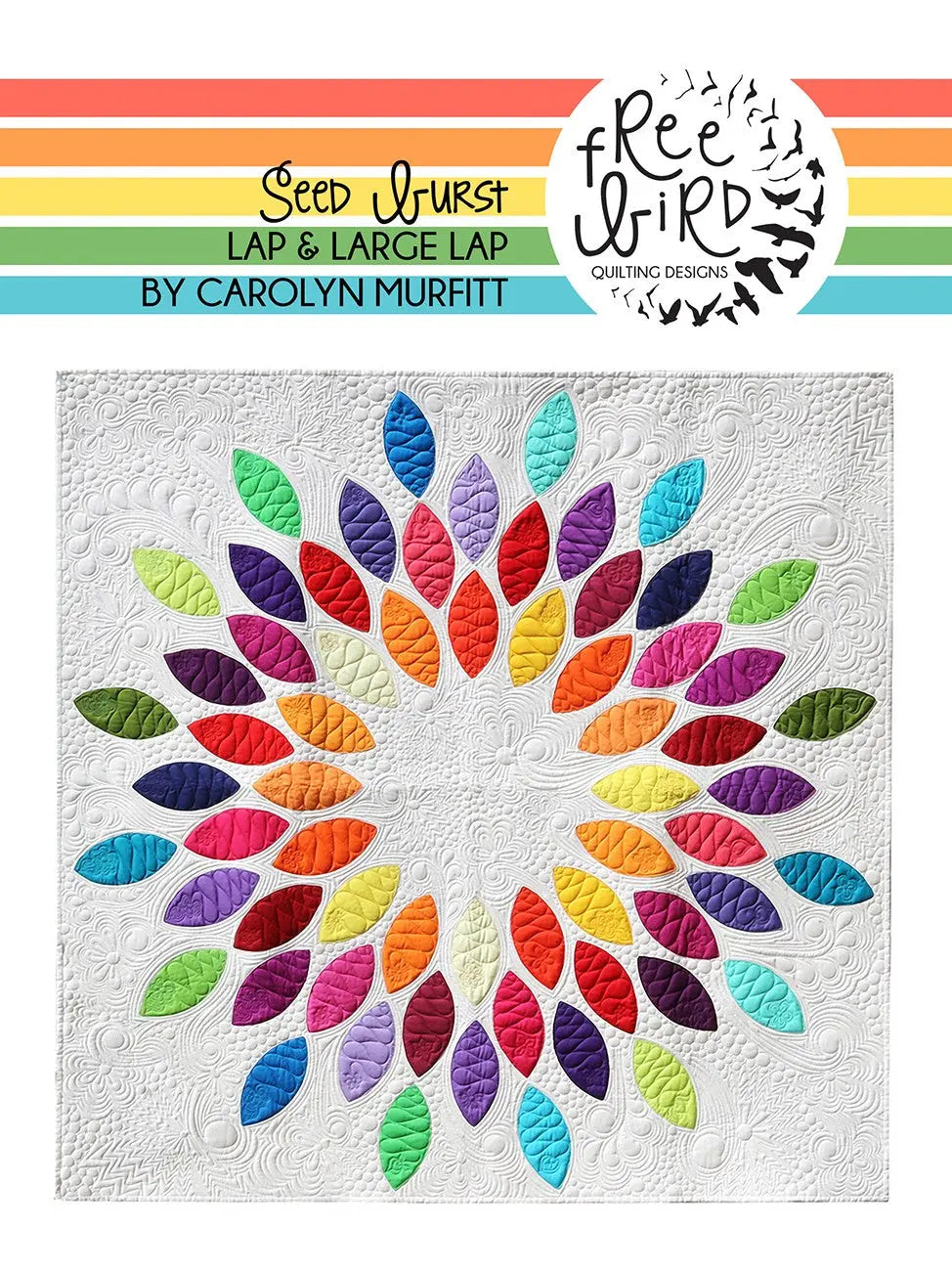 Seed Burst Pattern and Acrylic Template - Linda's Electric Quilters