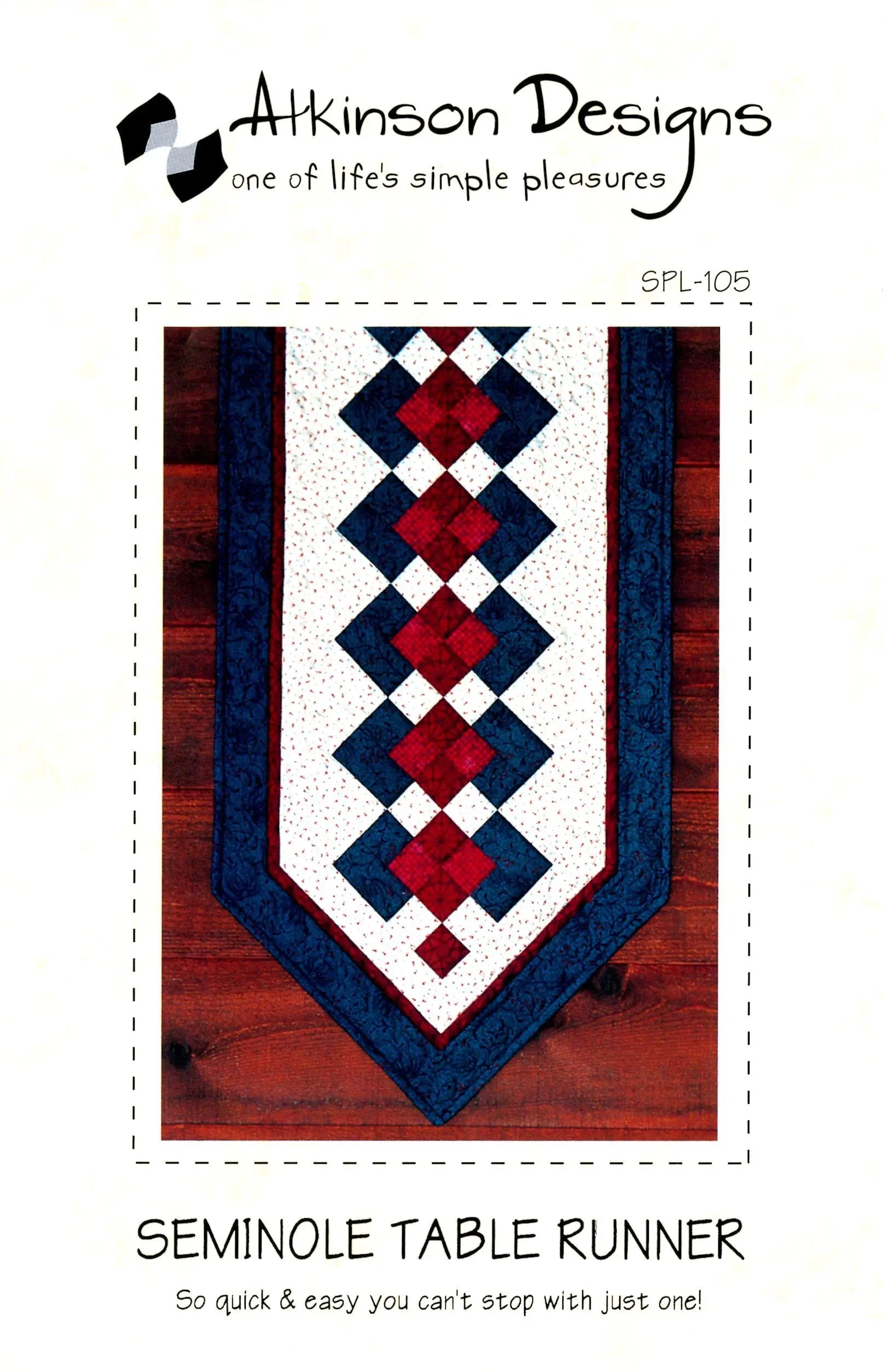 Seminole Table Runner - Linda's Electric Quilters