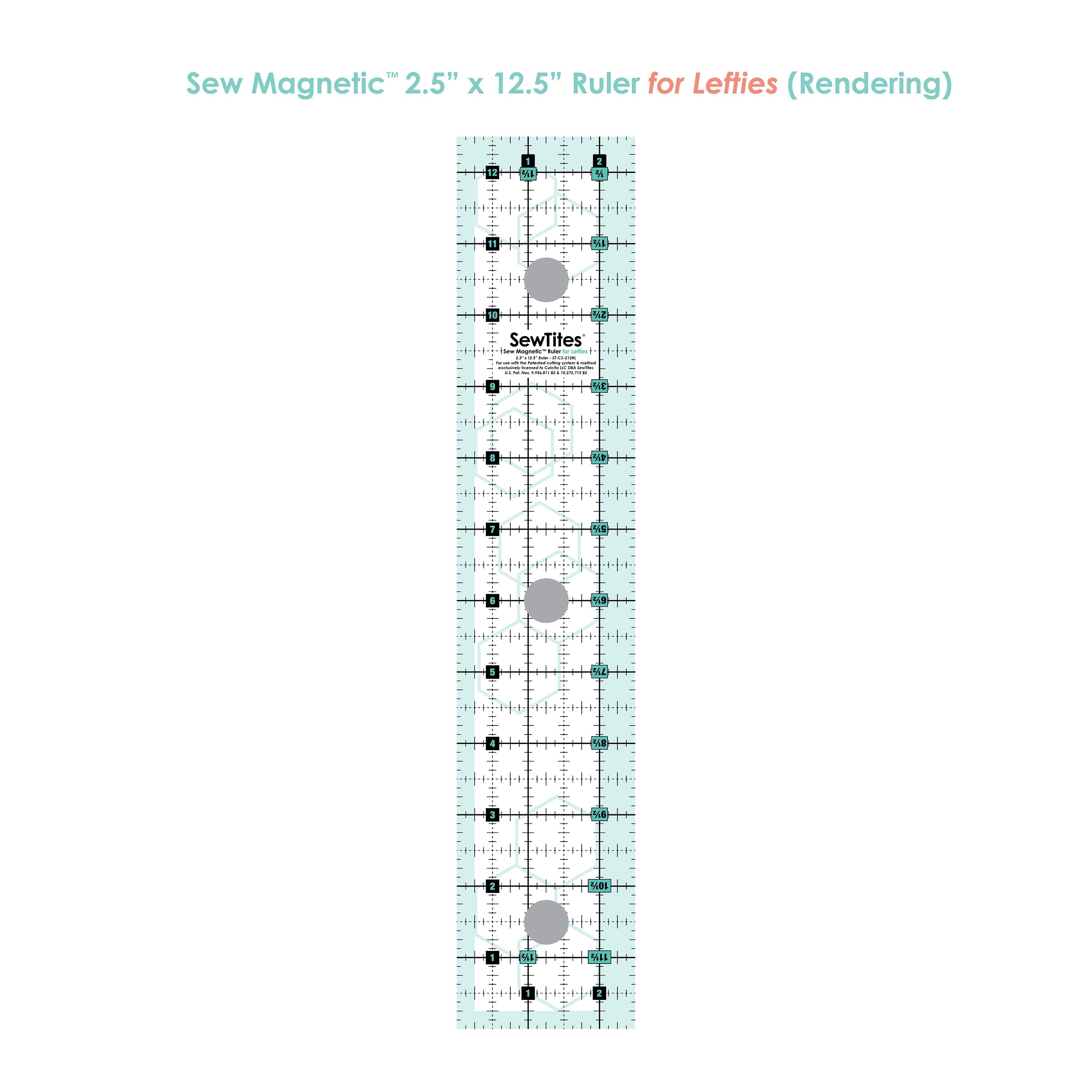 Sew Magnetic 2.5" x 12.5" Ruler