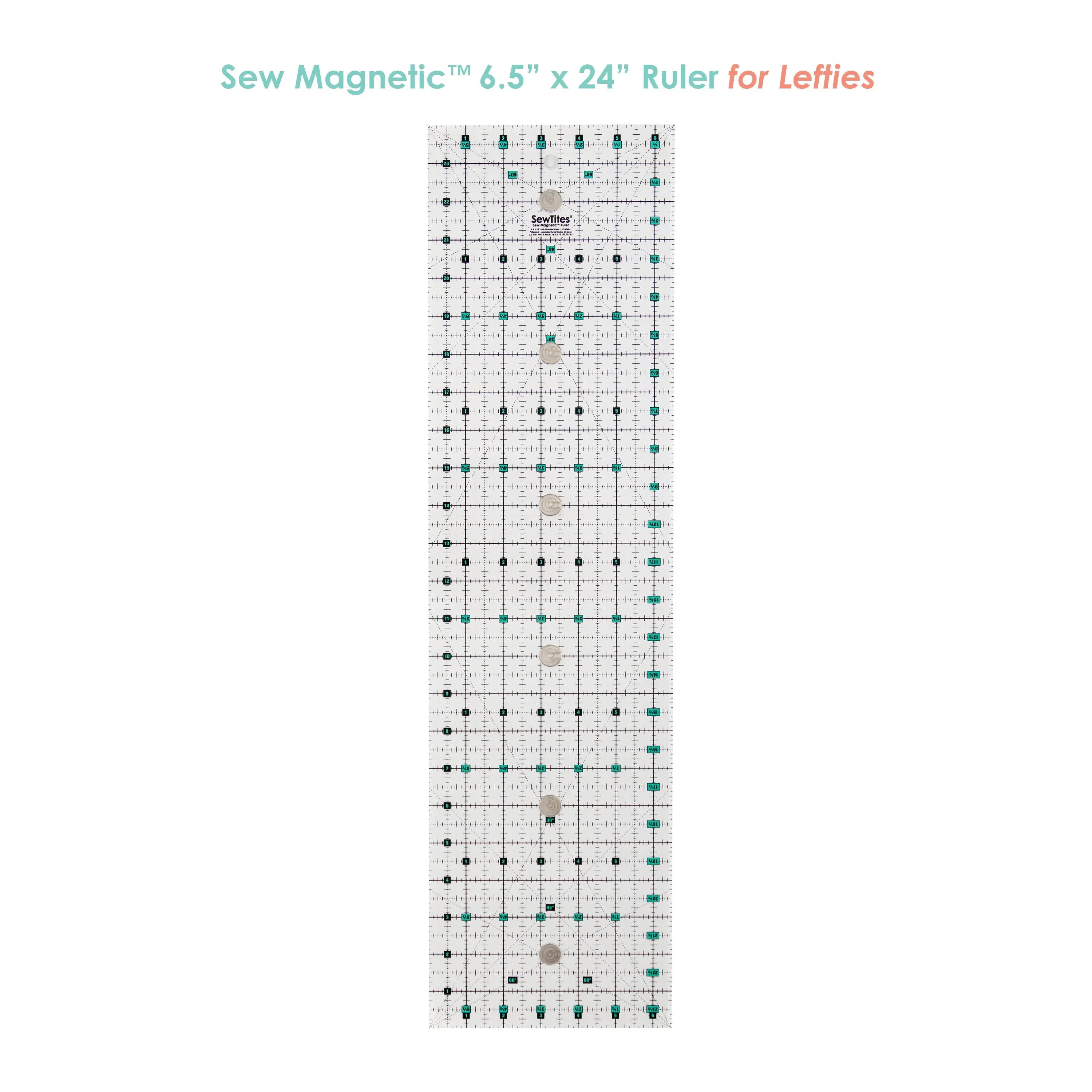 Sew Magnetic 6.5 x 24" Ruler SewTites