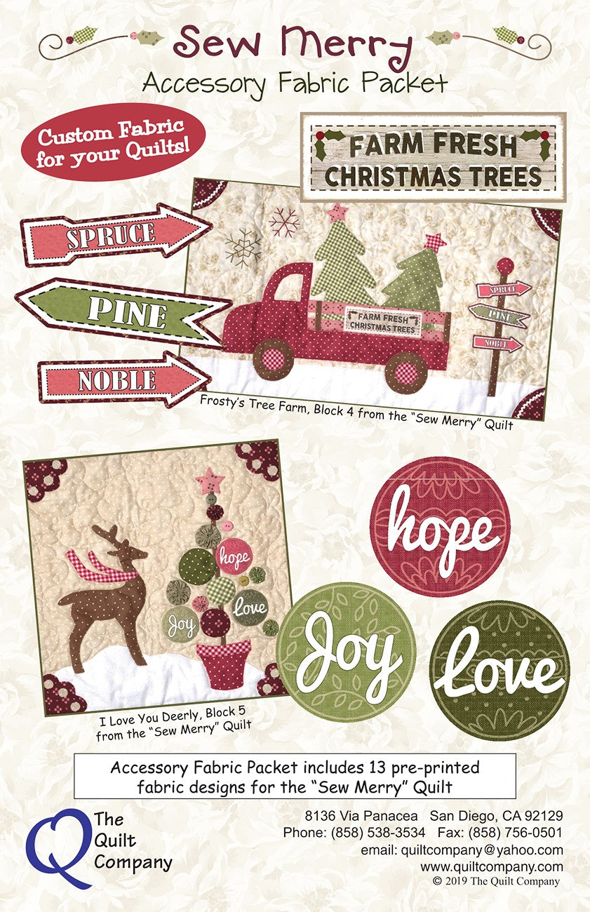 Sew Merry Accessory Fabric Packet