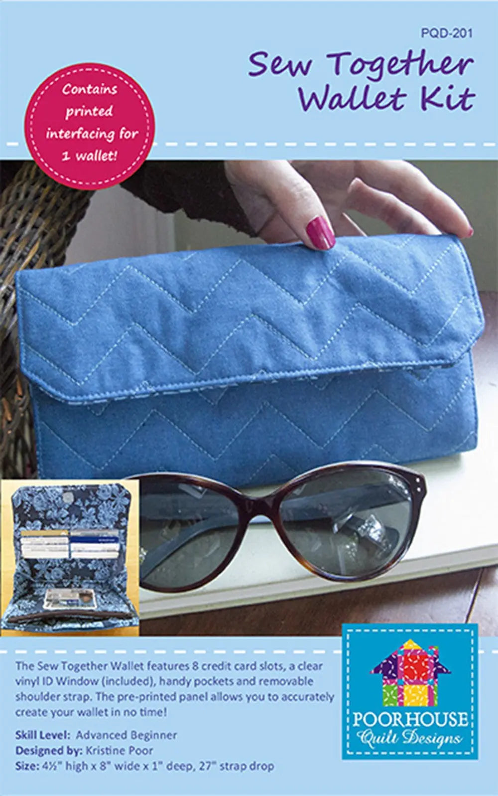 Sew Together Wallet - Linda's Electric Quilters