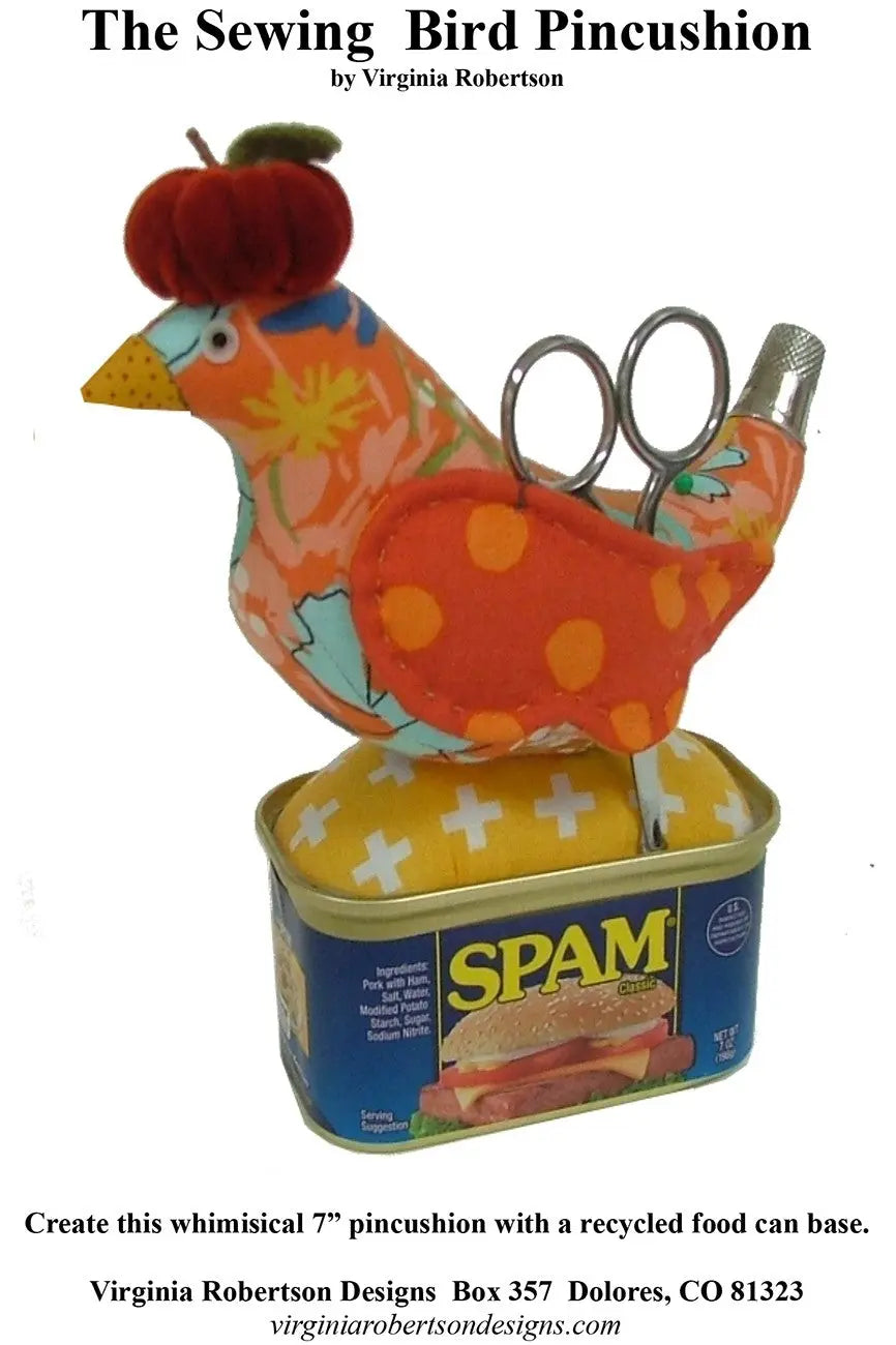 Sewing Bird Pincushion - Linda's Electric Quilters