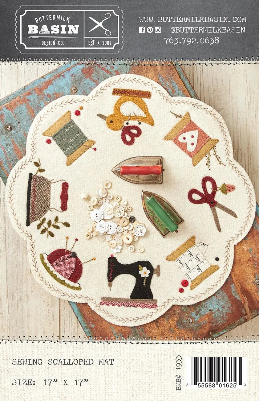 Sewing Scalloped Mat - Linda's Electric Quilters