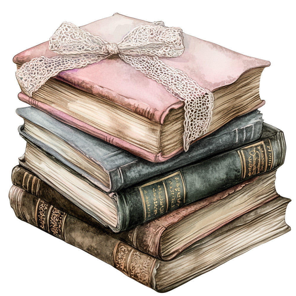 Shabby Chic Books Fabric Panel 21 QuiltingFabricPanels