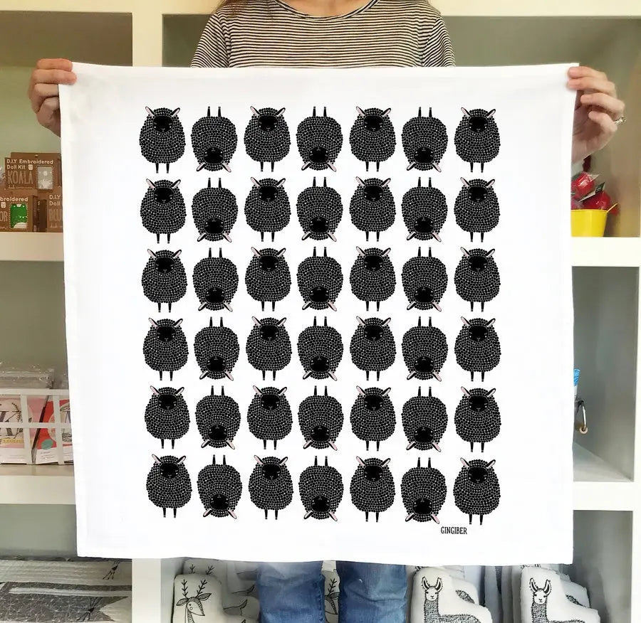 Sheep Tea Towel - Linda's Electric Quilters