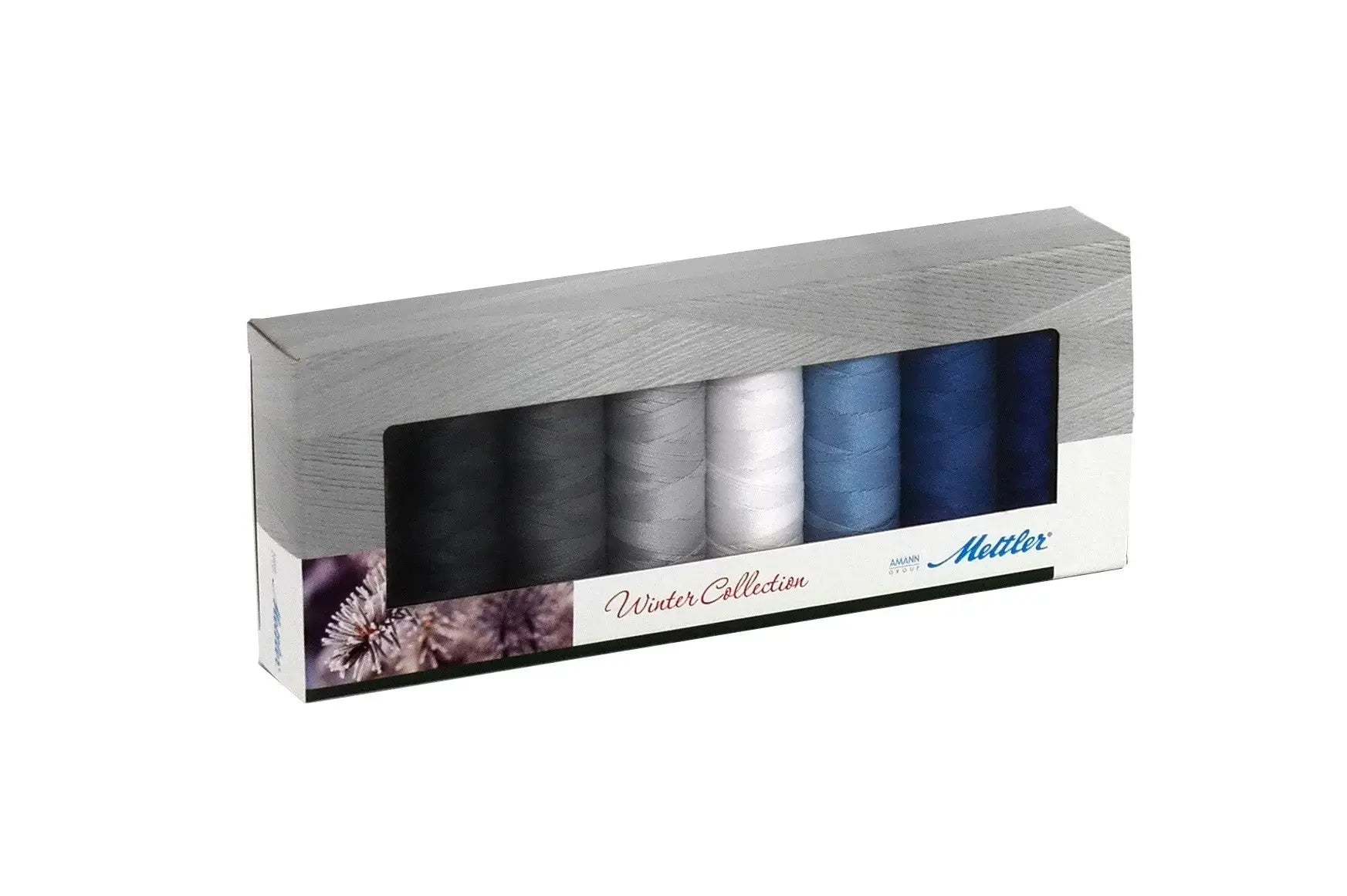 Silk Finish Cotton Thread Set 8 Spools Winter - Linda's Electric Quilters