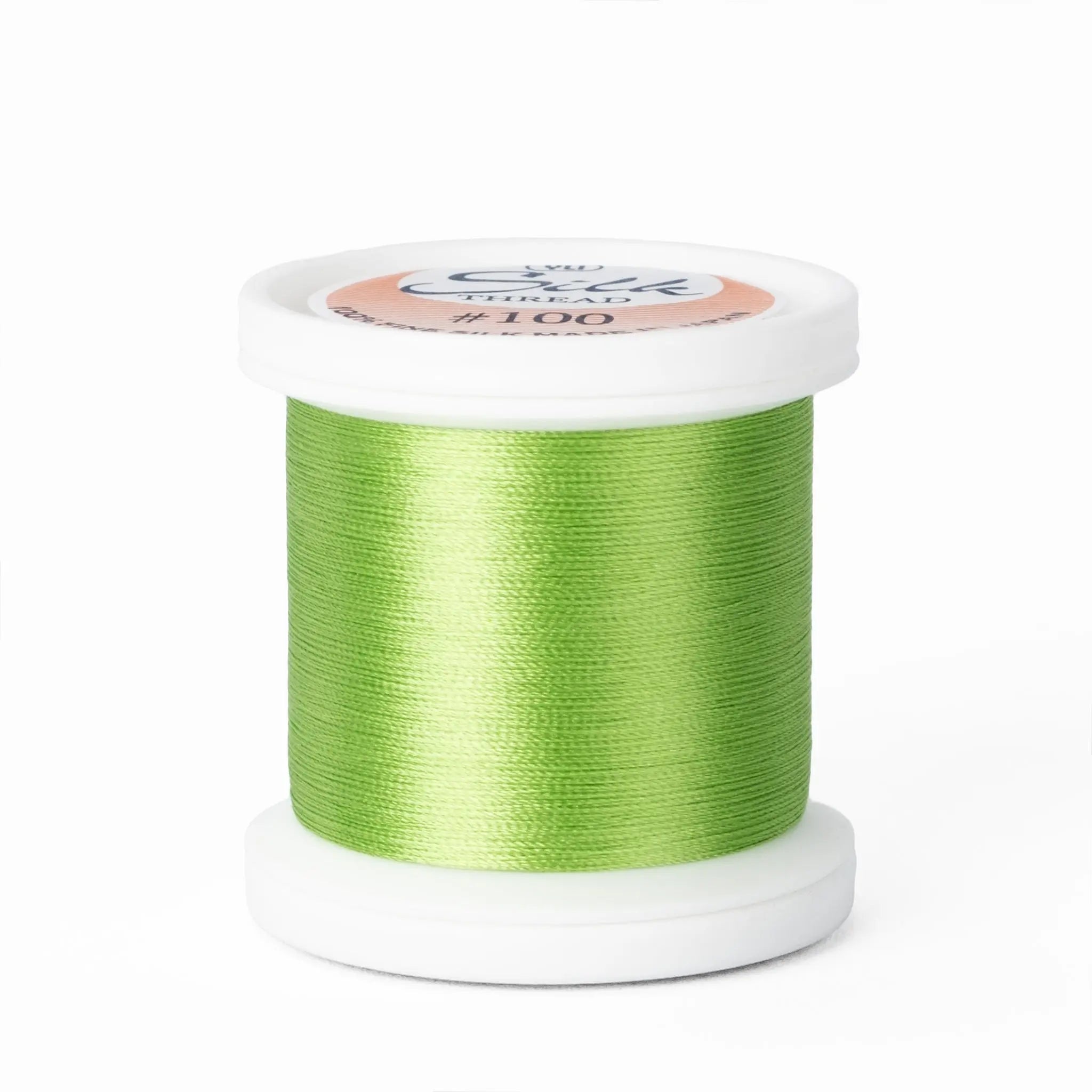 Silk #100 - 245 Bright Lime Green Spool YLI Threads