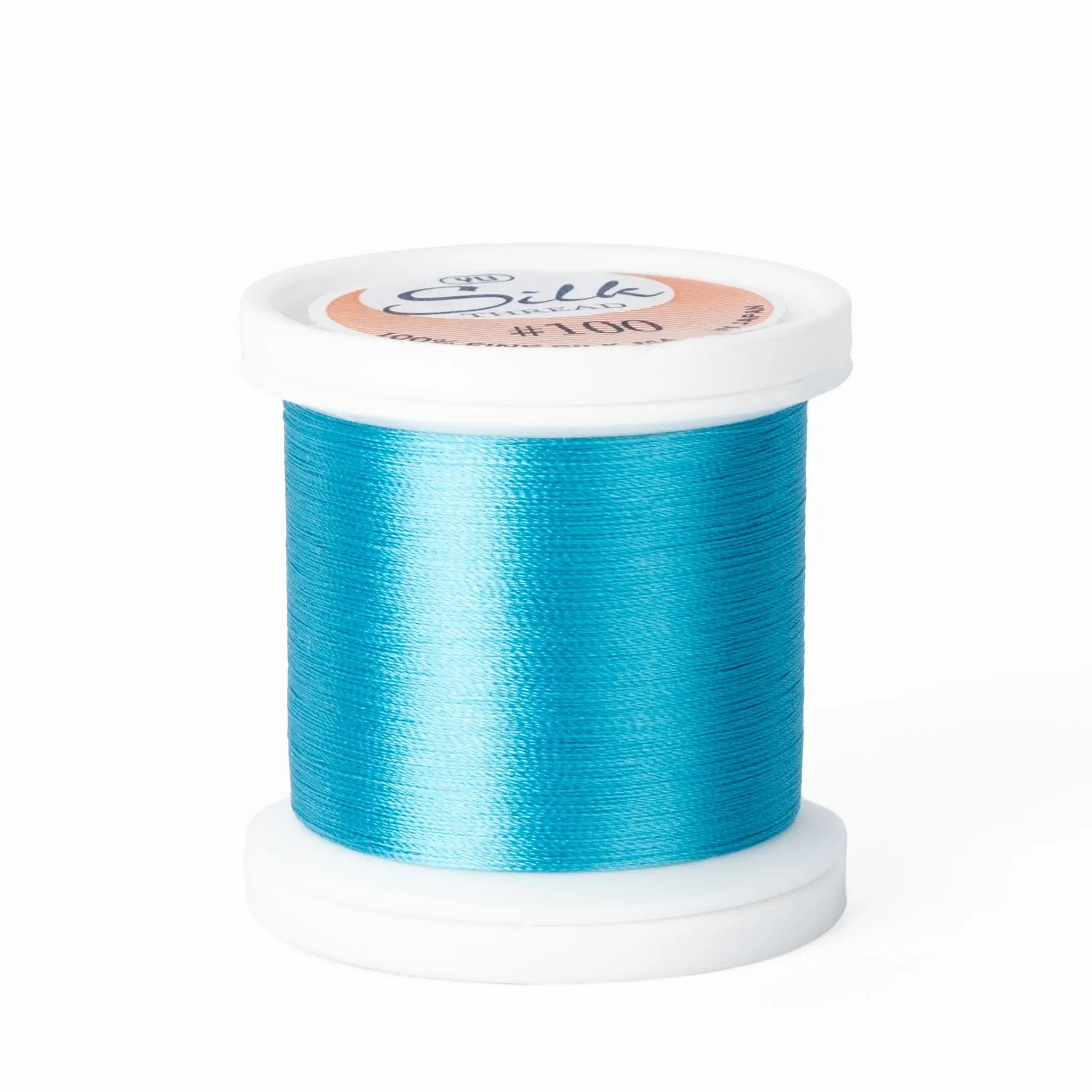 Silk #100 - 250 Bright Aqua Spool YLI Threads