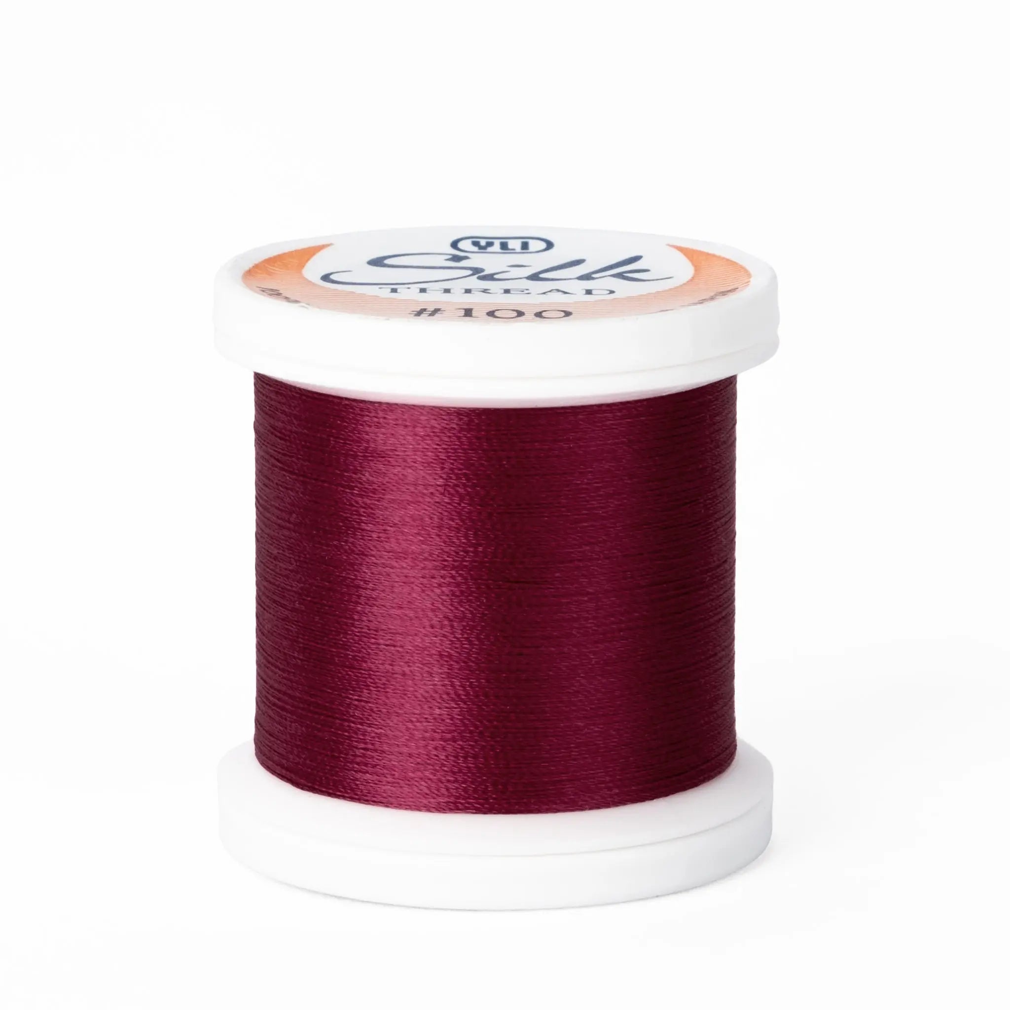 Silk #100 - 267 Burgundy Spool YLI Threads