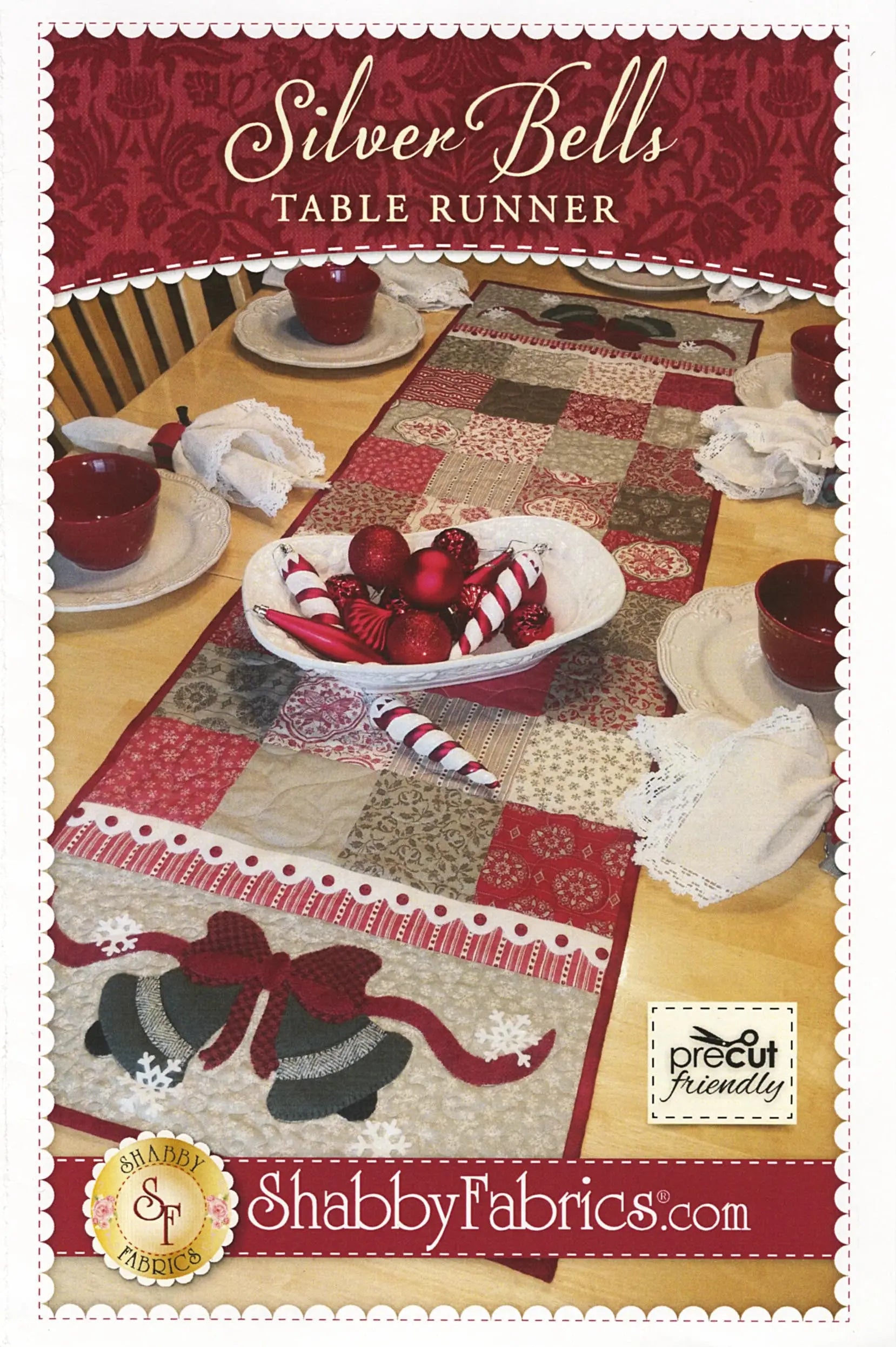 Silver Bells Table Runner Checker Distributor