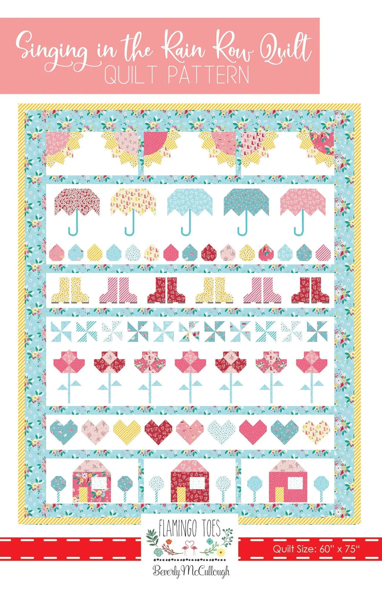 Singing in the Rain Row Quilt - Linda's Electric Quilters