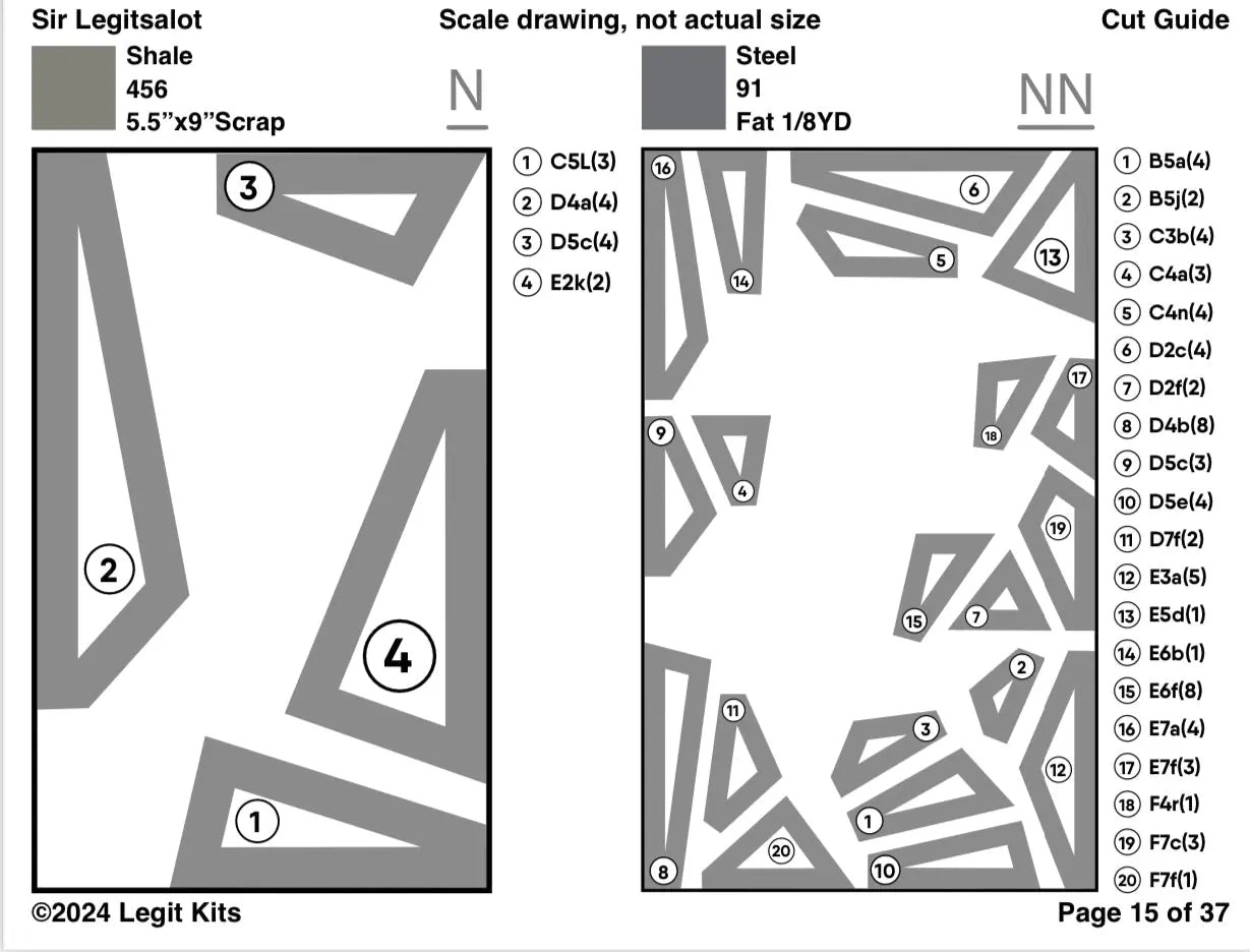 Sir Legitsalot Pattern Legit Kits