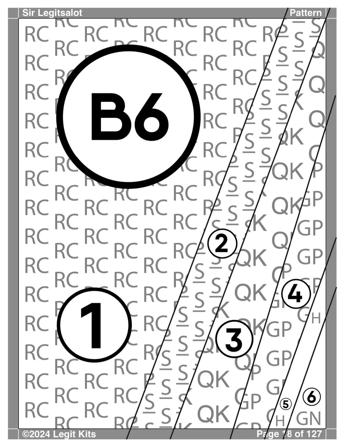Sir Legitsalot Pattern Legit Kits