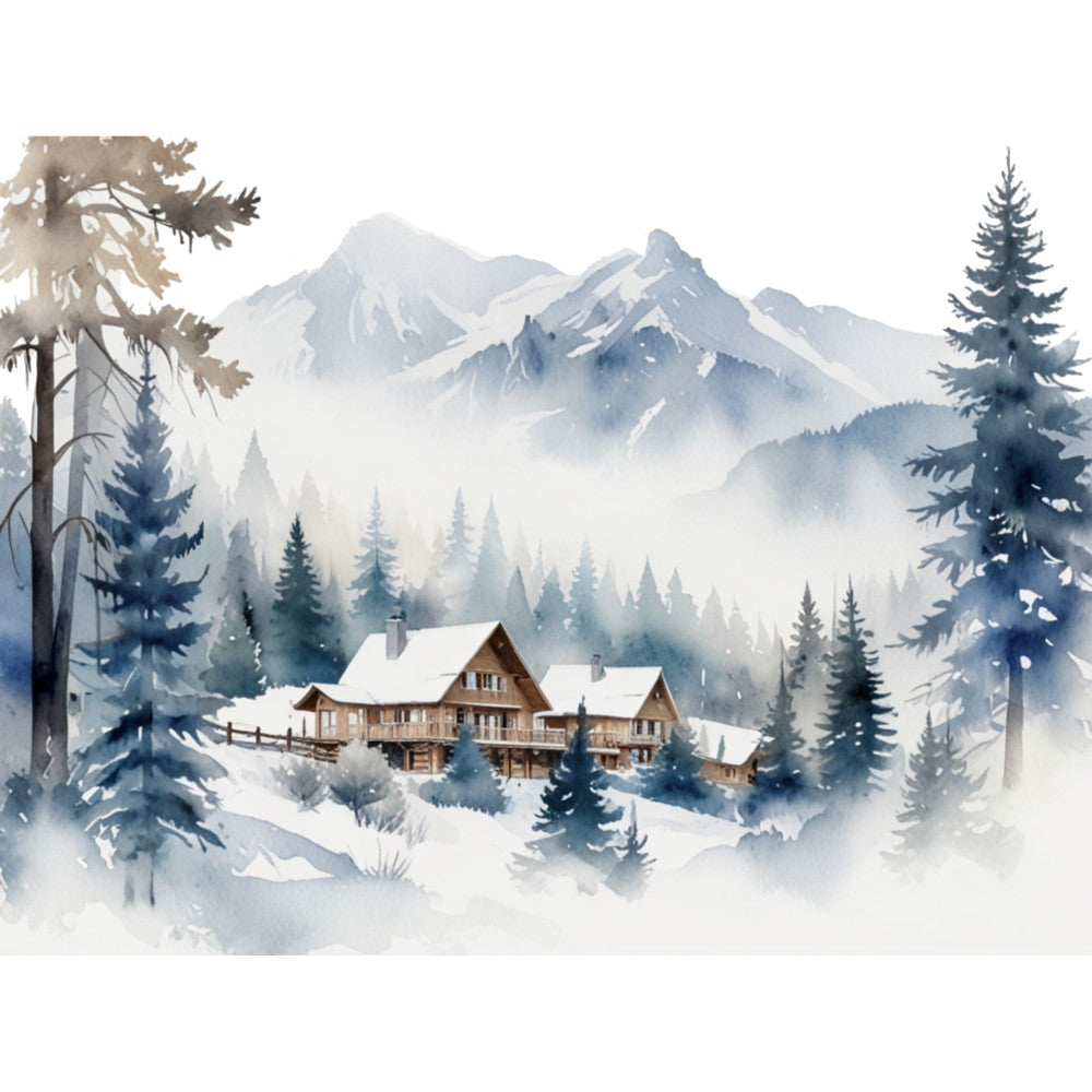 Ski Resort Fabric Panel 10