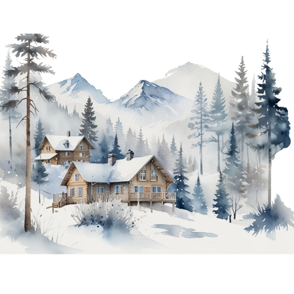 Ski Resort Fabric Panel 11