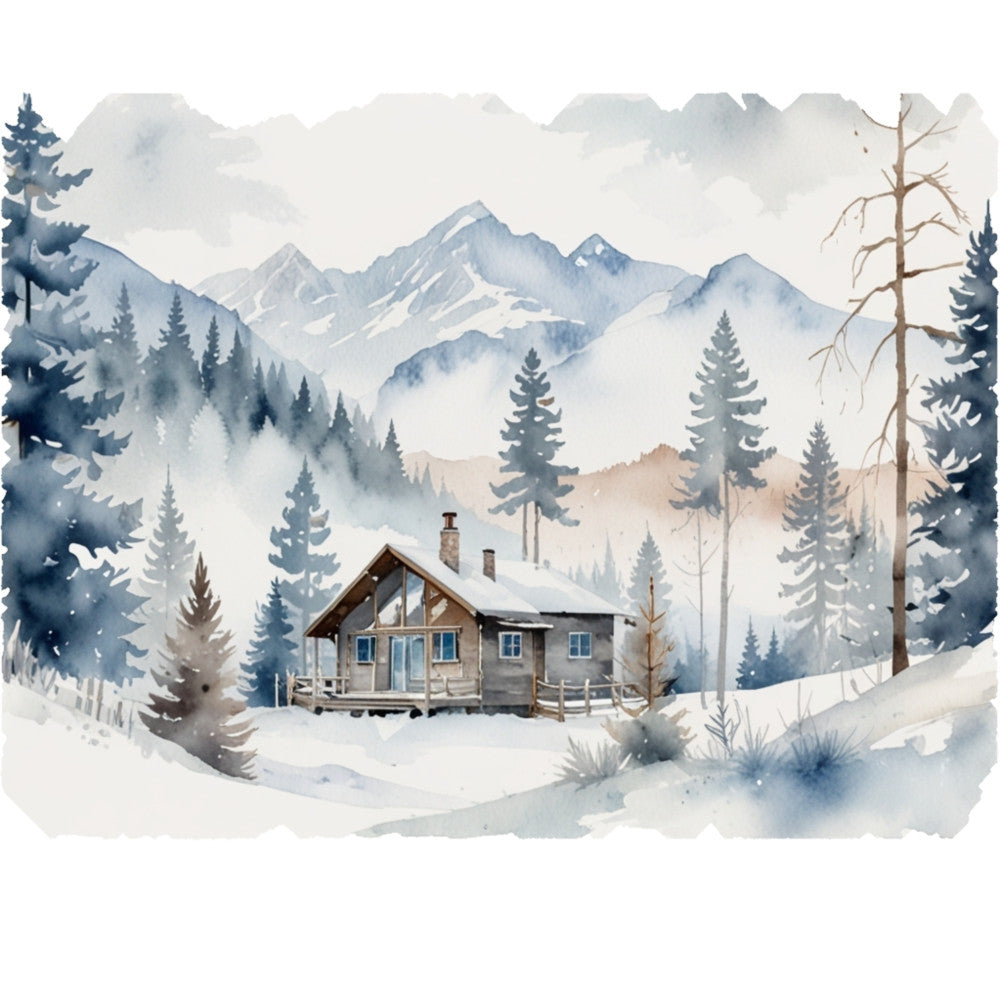 Ski Resort Fabric Panel 12