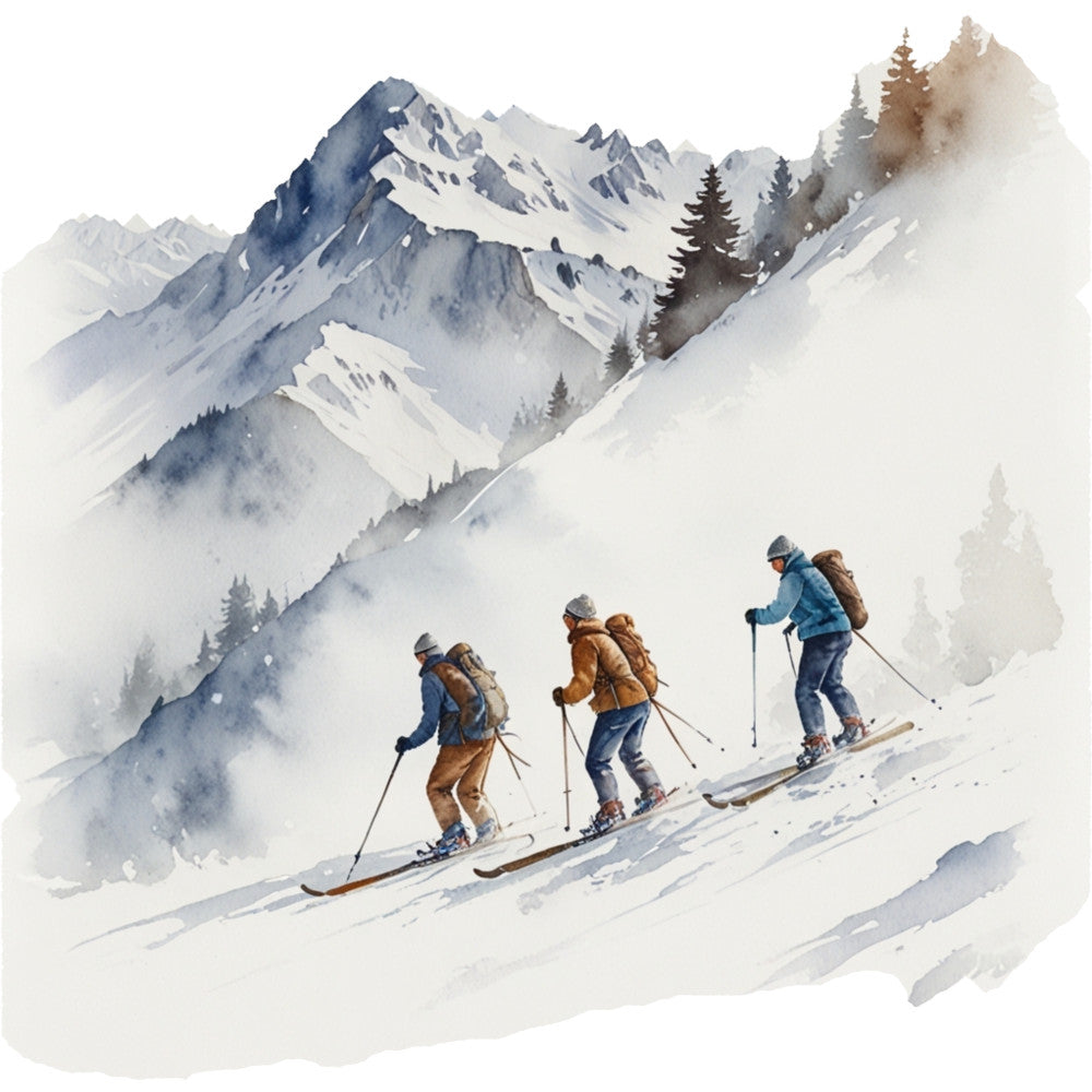 Ski Resort Fabric Panel 13