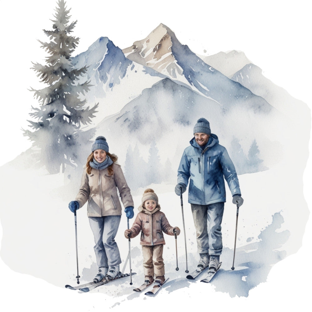 Ski Resort Fabric Panel 2