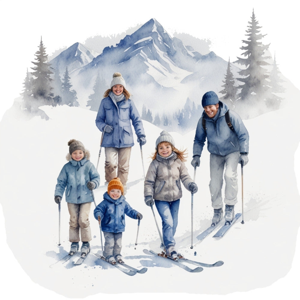 Ski Resort Fabric Panel 3