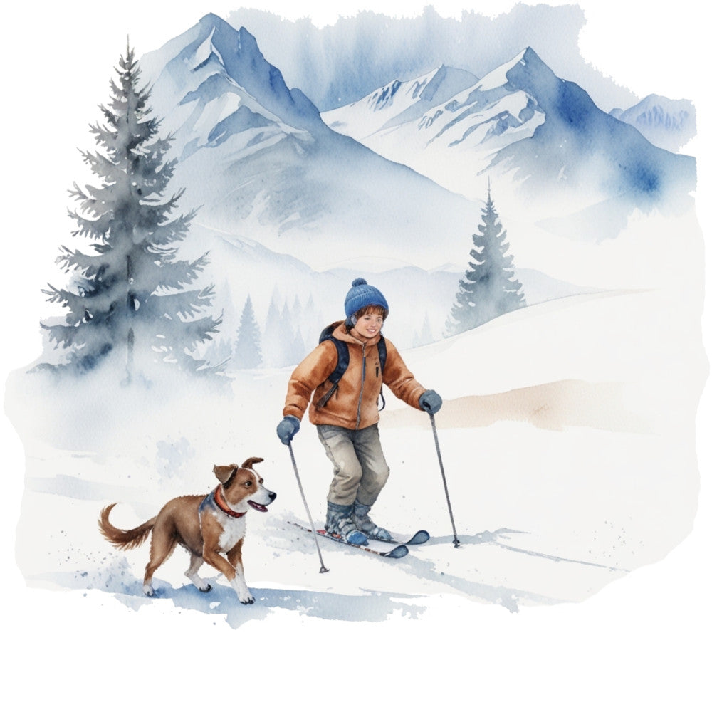 Ski Resort Fabric Panel 5