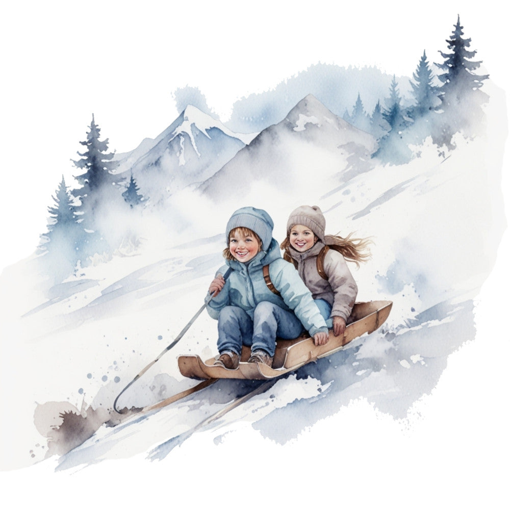 Ski Resort Fabric Panel 6