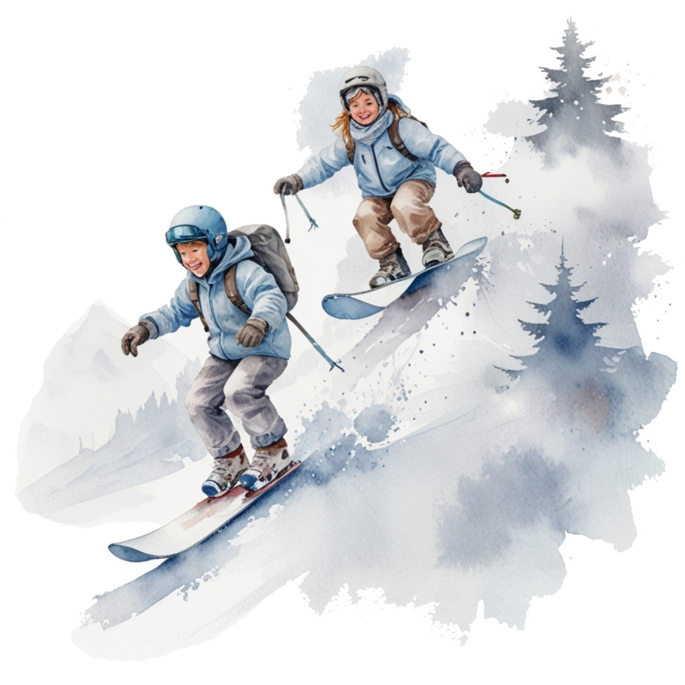 Ski Resort Fabric Panel 8