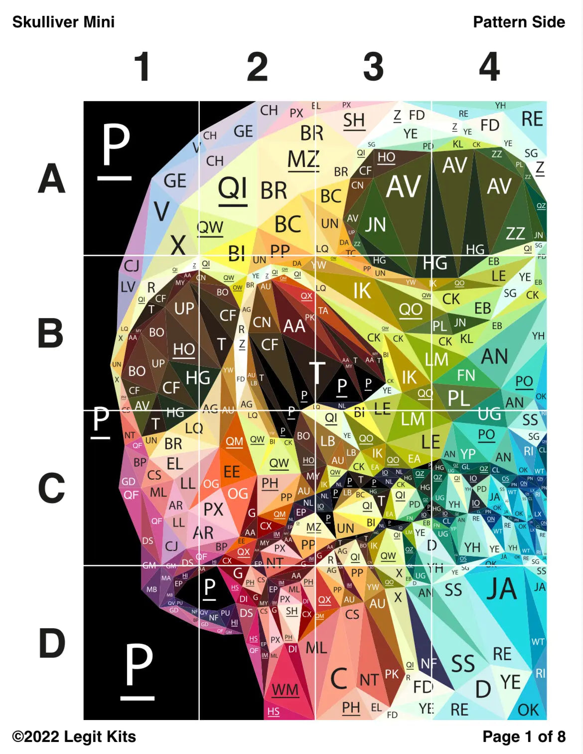 Skulliver Mini Quilt Kit - Linda's Electric Quilters