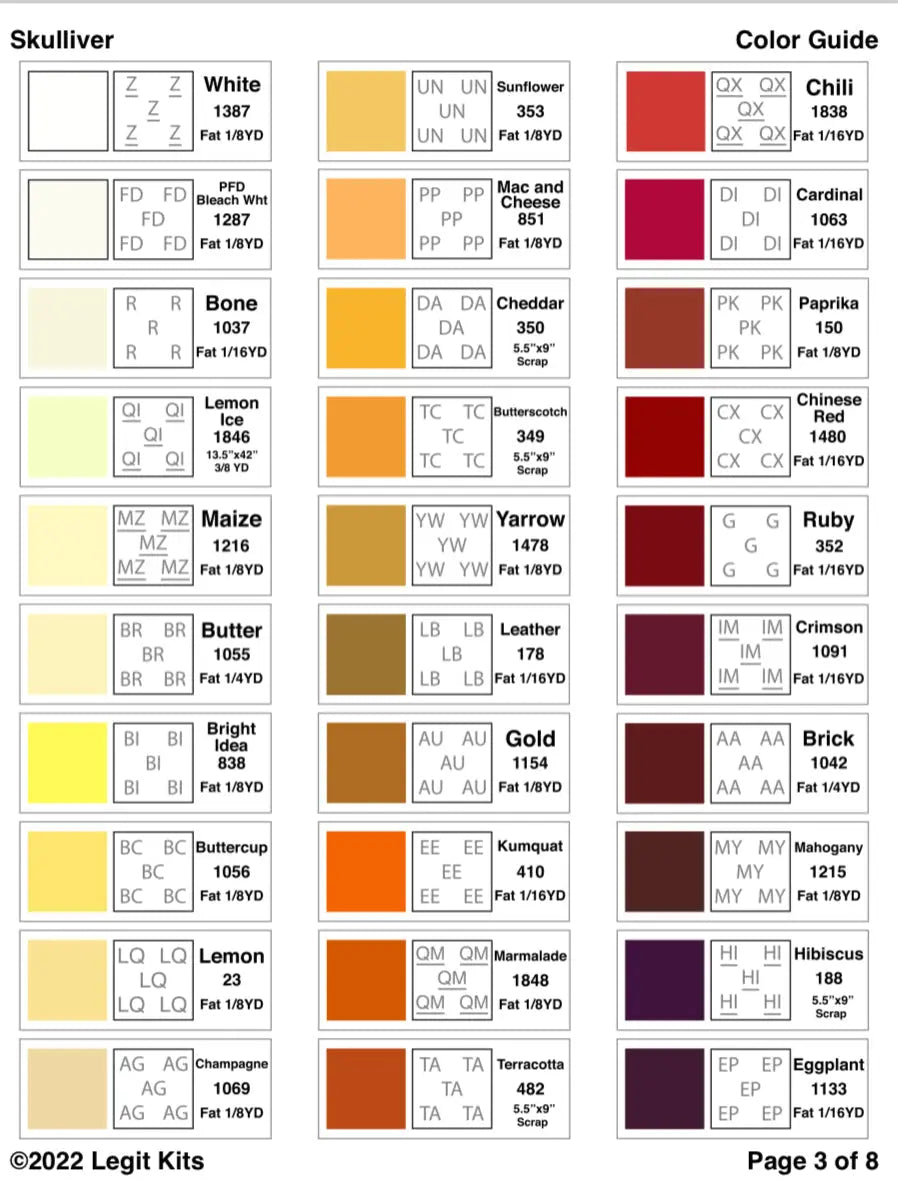 Skulliver Pattern Legit Kits