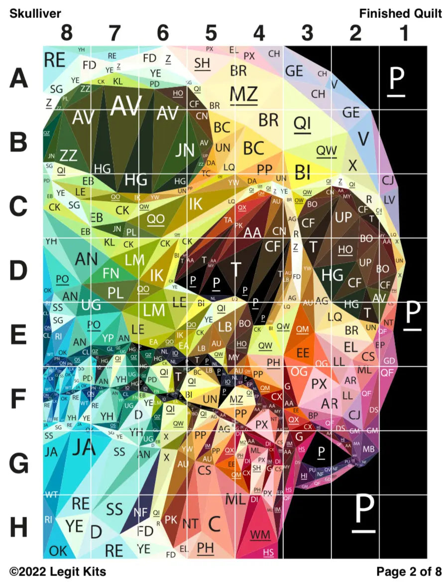Skulliver Quilt Kit - Linda's Electric Quilters