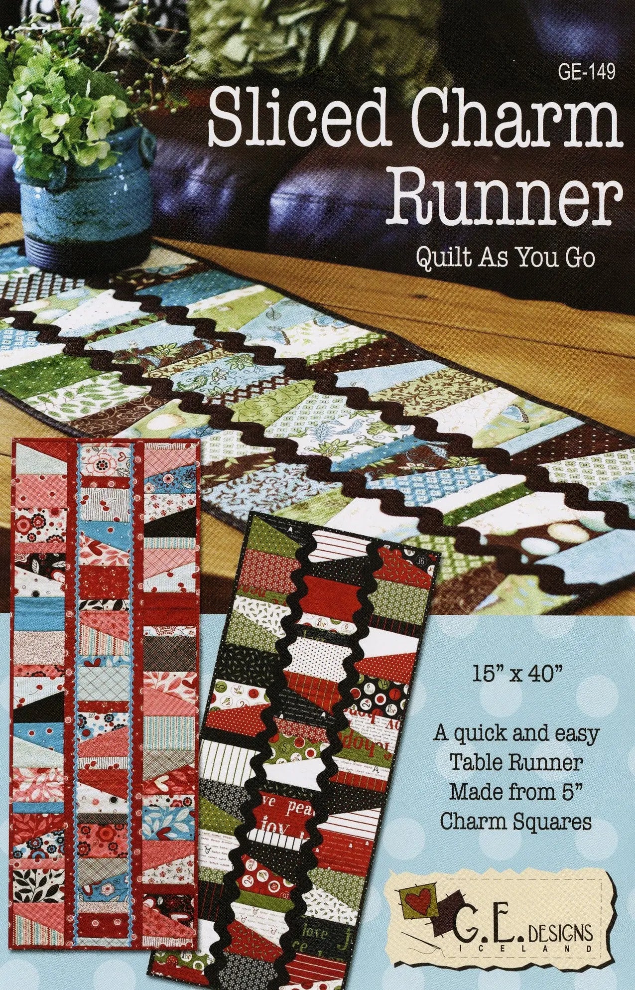 Sliced Charm Runner (Quilt As You Go) - Linda's Electric Quilters