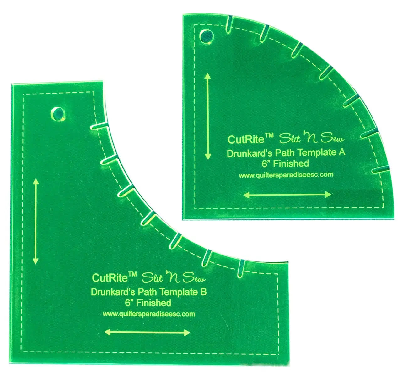 Slit N Sew 6in Finished Drunkards Path - Linda's Electric Quilters