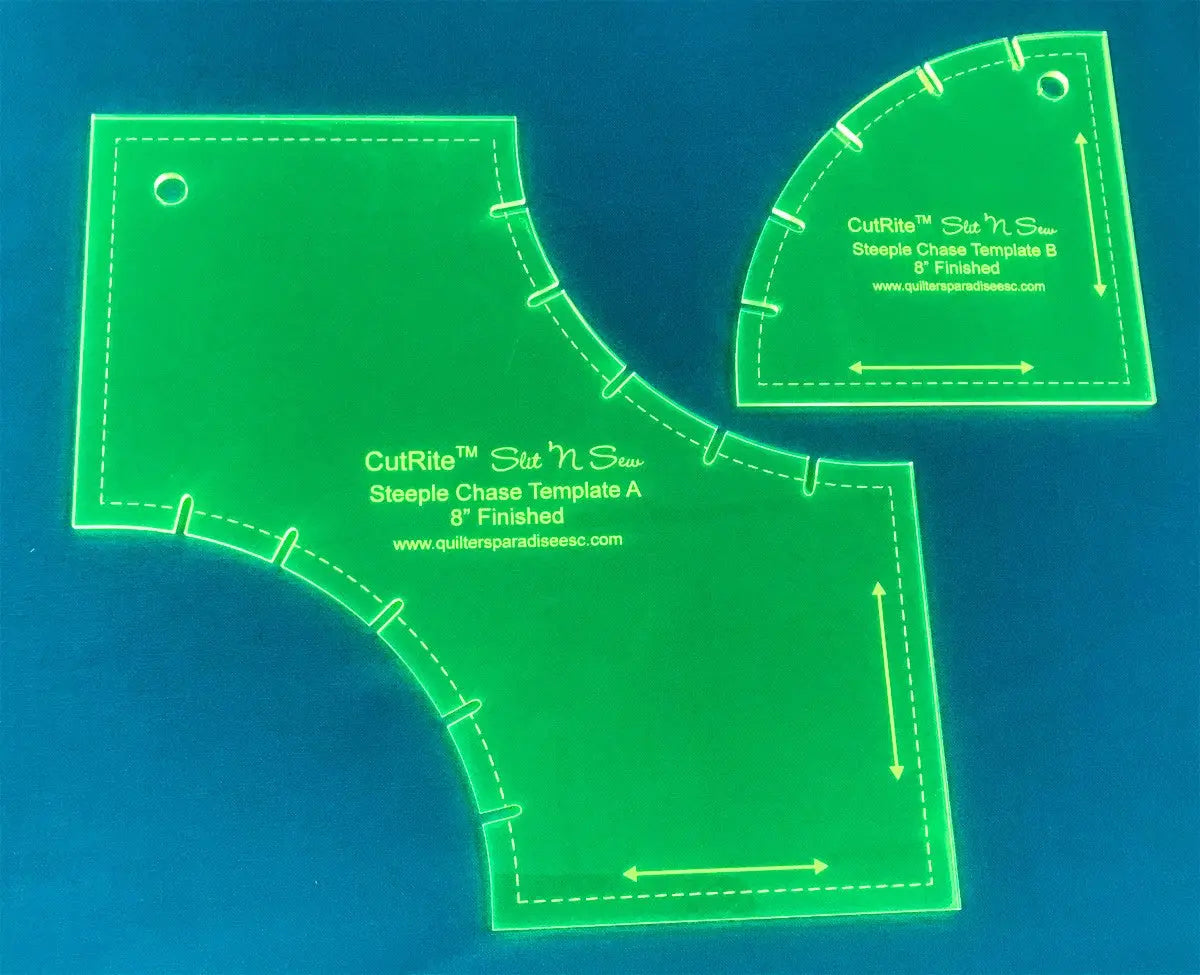 Slit N Sew Steeple Chase 8 Inch Finished - Linda's Electric Quilters