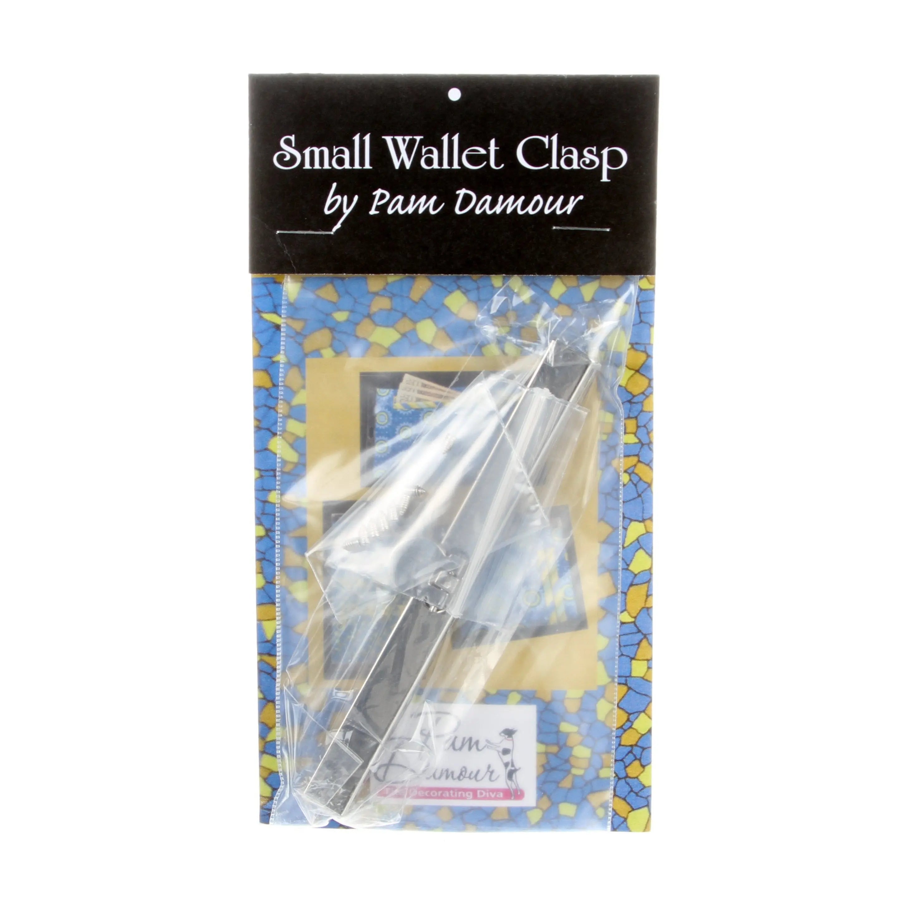 Small Wallet Clasp Frame 4-1/2in Silver - Linda's Electric Quilters